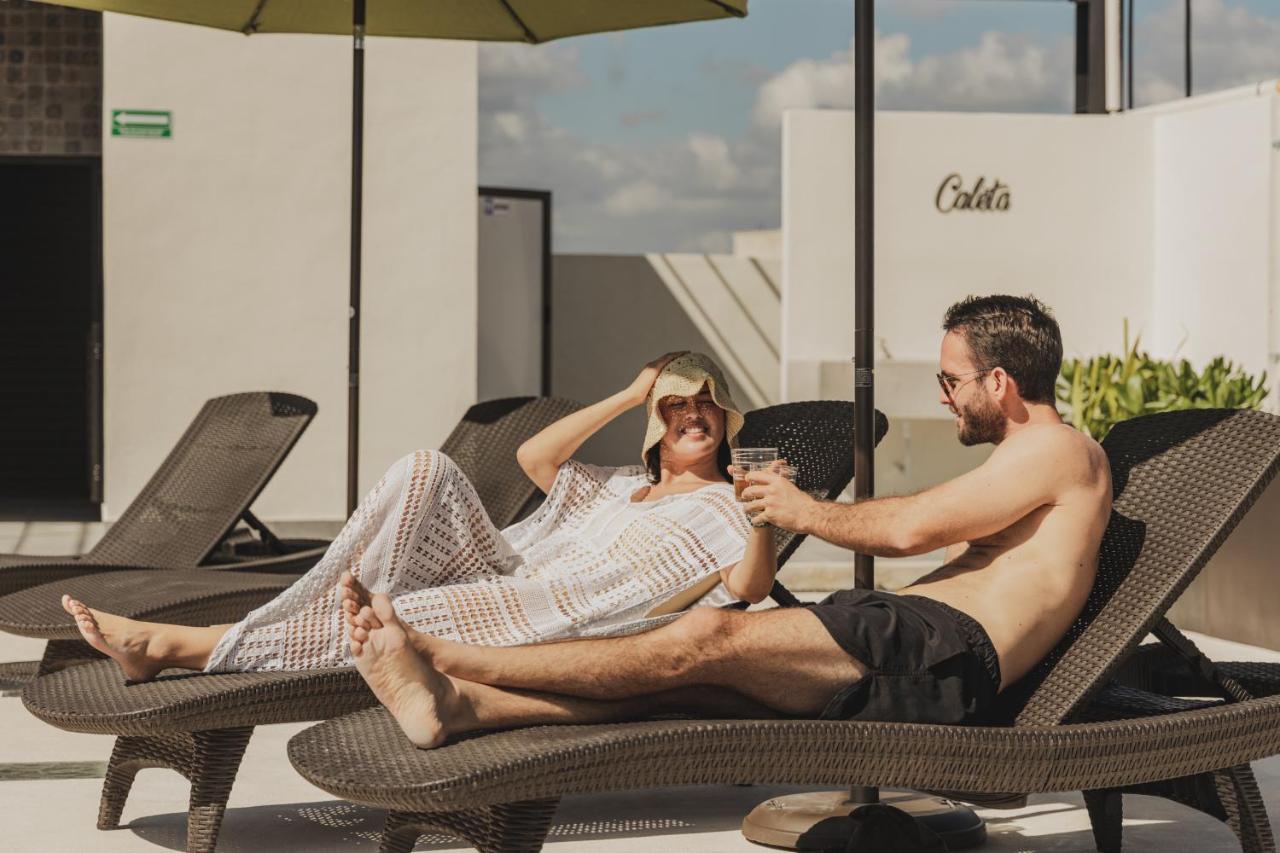 Caleta Hostel Rooftop & Pool Cancun Ngoại thất bức ảnh